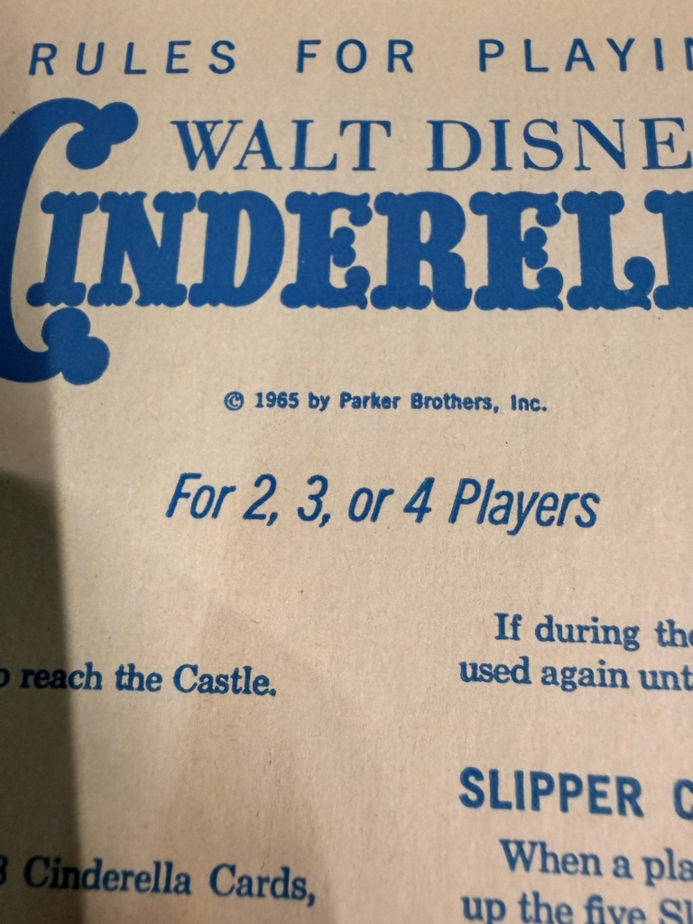 PARKER BROTHERS, INC. 1965 Walt Disney’s Cinderella Game - Picture 13 of 16